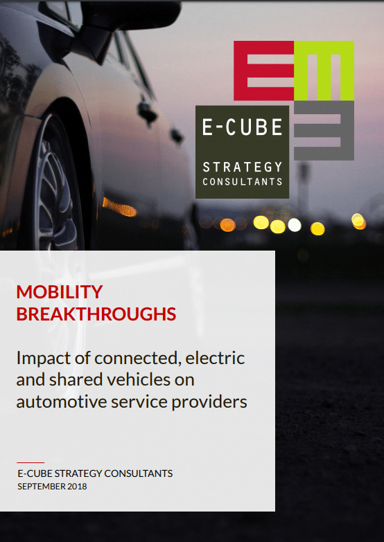 Impact of connected, electric and shared vehicles on automotive service providers