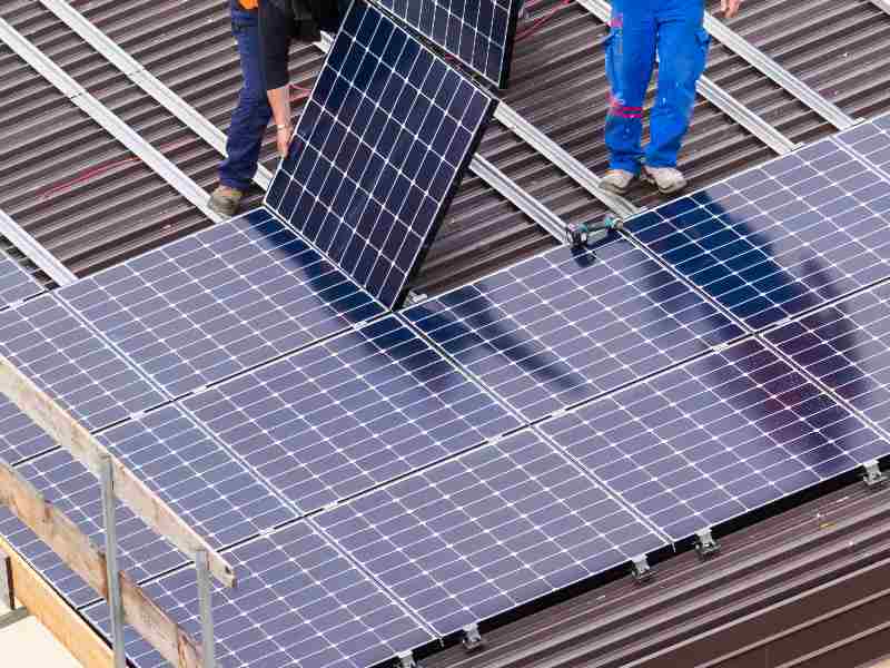 How could recycling solar panels be scaled up for sustainable effect