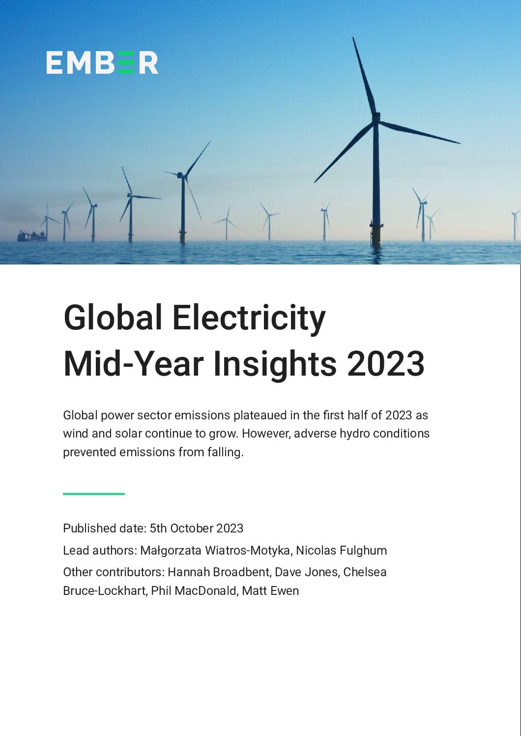 Global Electricity Mid-Year Insights 2023