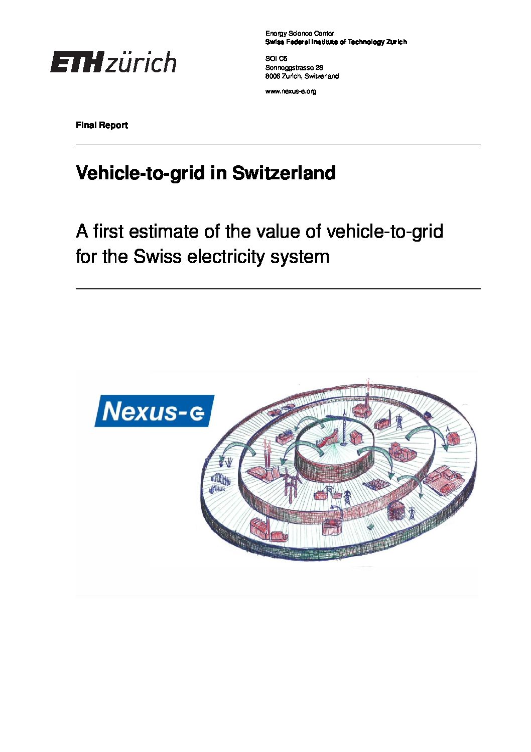 Vehicle-to-grid in Switzerland – ETH Zürich
