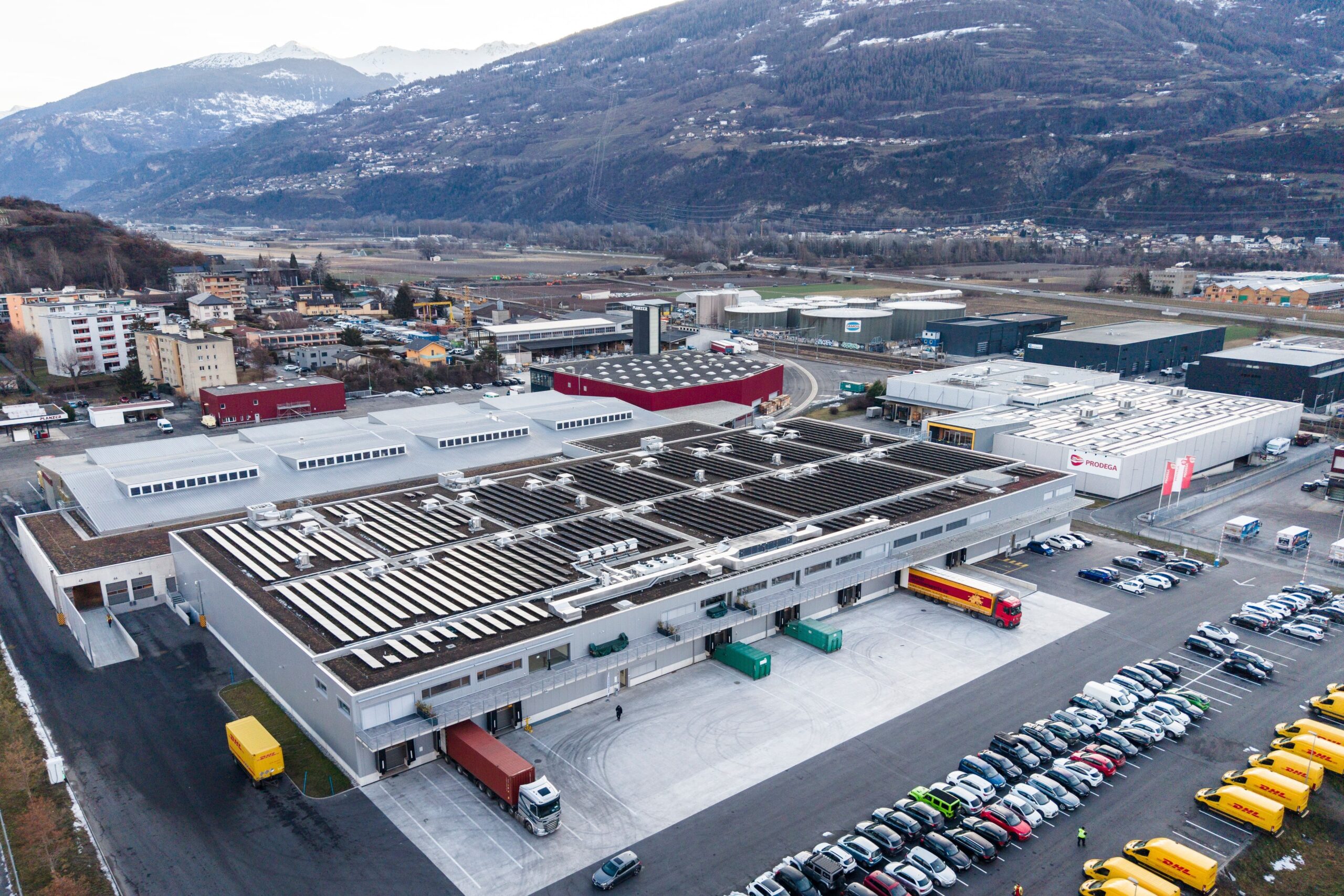 Planzer, premier preneur de chaleur du chauffage à distance de Sion ouest à Conthey